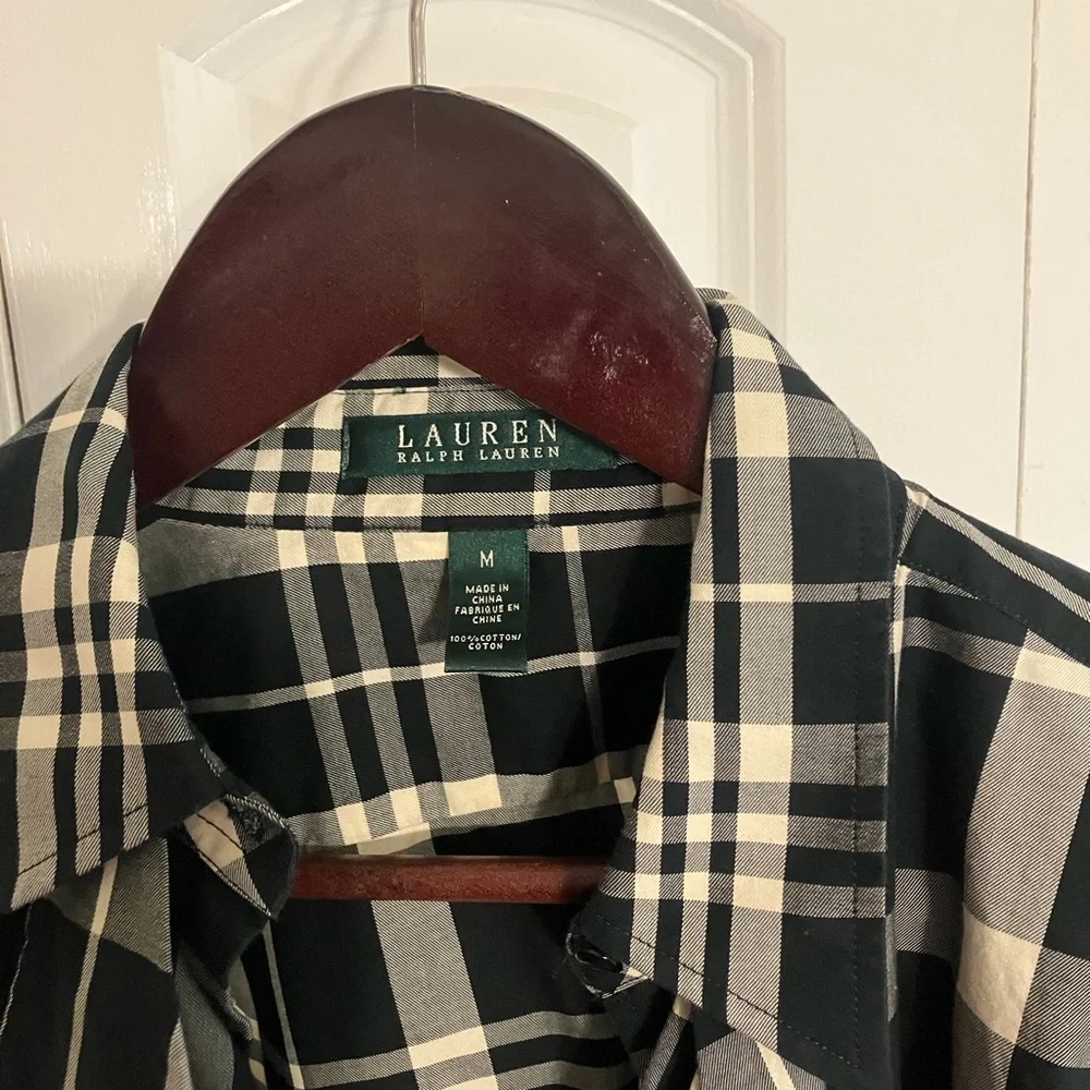 Ralph Lauren plaid women’s Shirt with ruffles - Picture 5 of 8